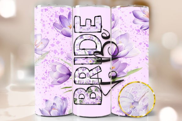 Bride to Be Floral Tumbler Wrap Wedding