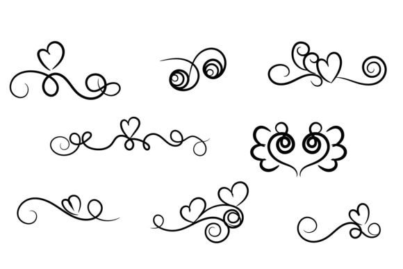 Elegant Swirling Floral Ornament