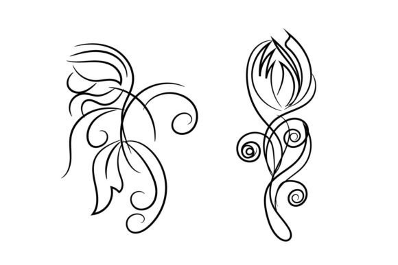 Floral Flower Ornament Cute Doodle