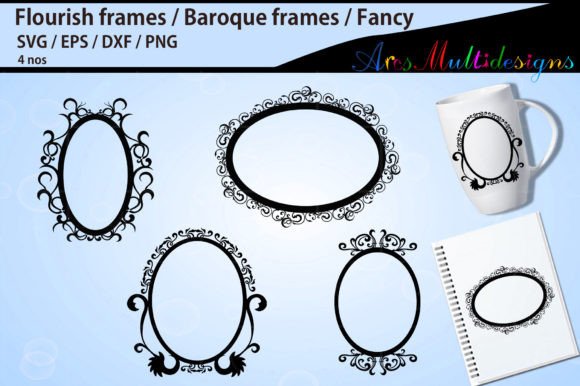 Floral Frames Template Baroque Frames